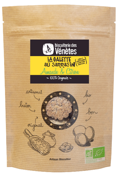 La galette au sarrasin amande citron Biscuiterie des Venetes