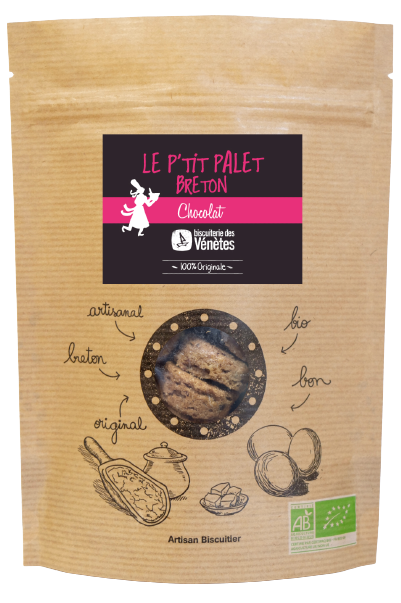 Ptit palet breton chocolat Biscuiterie des Venetes